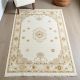 Light Ivory Oushak Wool Rug